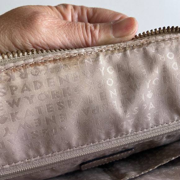 Kate Spade Sadie Taupe Dome Shaped Satchel Crossbody Purse - Picture 14 of 14